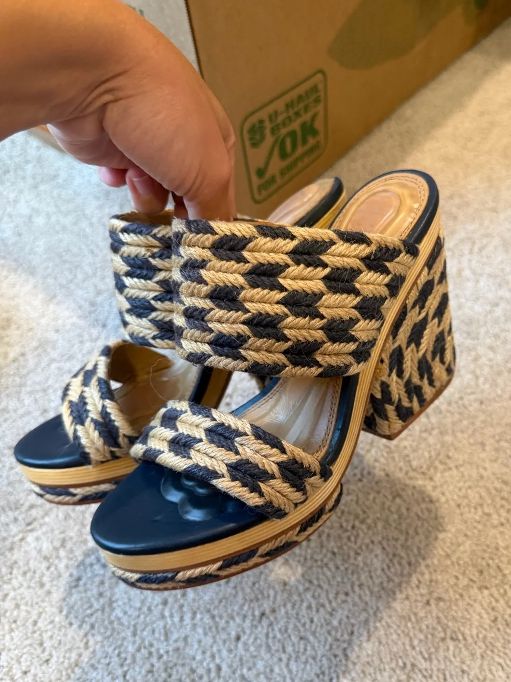 Tory Burch Lola Jute Woven Wedge Sandal